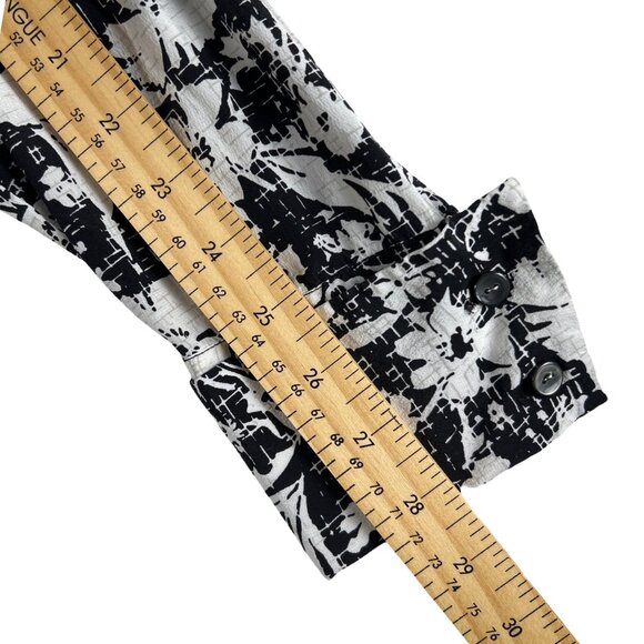 Evan Picone 100% Silk Women's Floral Boho Chic Button Up Shirt - Picture 12 of 14